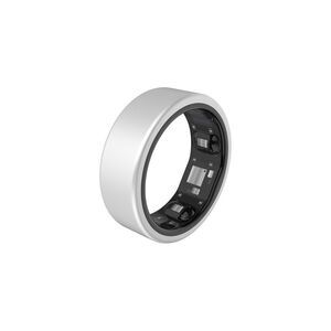 Qalo Qrnt Matte Silver Smart Ring, Grey